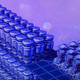 A No Man's Sky player looks down at rows upon rows of Indium extractors.